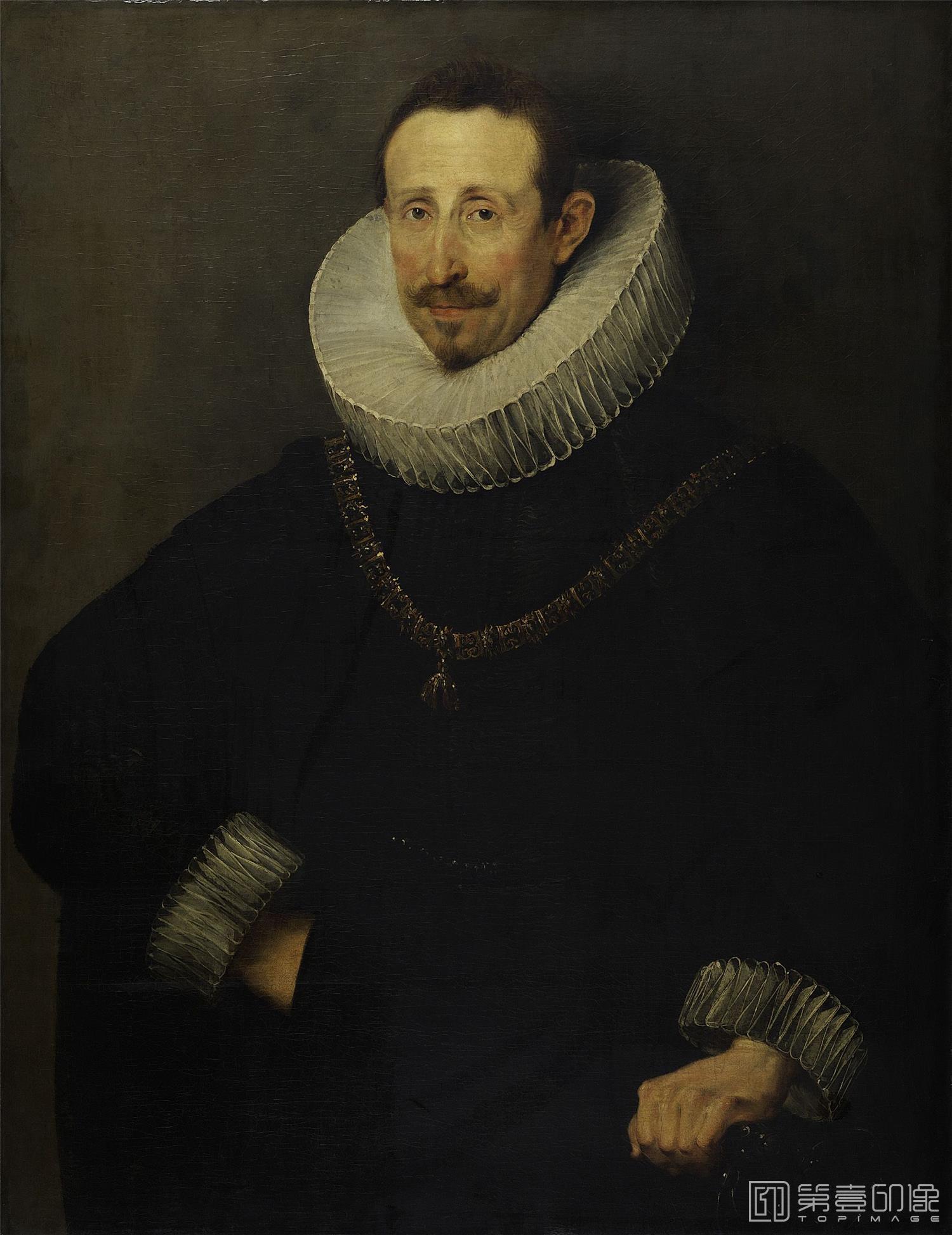 油画-美国弗里克美术馆藏画-Peter Paul Rubens - A Knight of the Order of the Golden Fleece, Early 17th century-162